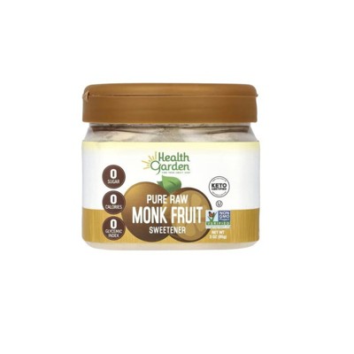 Health Garden Pure Raw Monk Fruit 3oz Jar