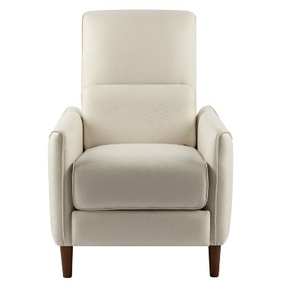 Christopher Knight Home Aiden Upholstered Recliner Chair with Rubberwood Tapered Legs