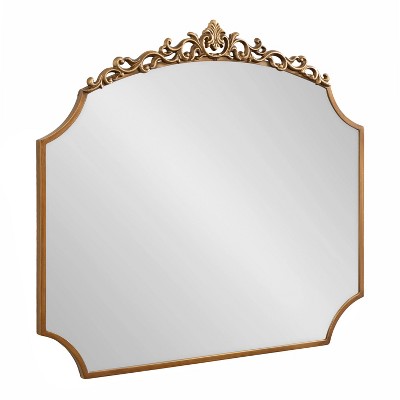 Kate & Laurel All Things Decor Arendahl Traditional Scallop Mirror Gold