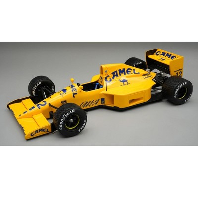 Lotus 102 #12 "Lamborghini Engine" F1 "Monaco GP" (1990) "Mythos Series" with Display Case 1/18 Model Car by Tecnomodel
