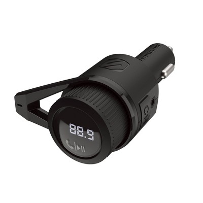 Scosche Bluetooth FM Transmitter (2.4A/12W 2-Port USB-A) - Black: Vehicle Electronics Accessory