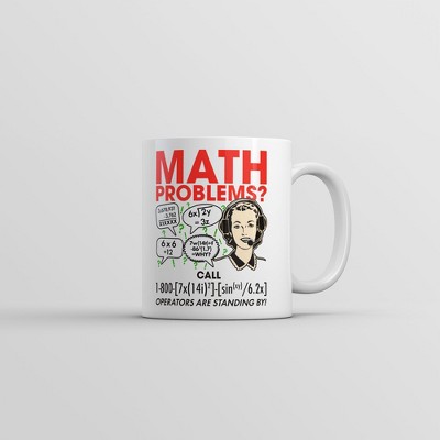 Crazy Dog Math Problems Mug Funny Sarcastic Nerdy Graphic Coffee Cup-11oz