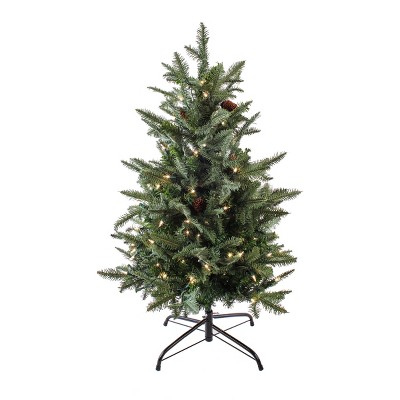 3' Evergreen Pathway Artificial Christmas Tree Clear Lights - National Tree Company