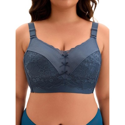 Allegra K Women's Full Coverage Wide Straps Longline Hem Wirefree Bra