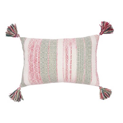 C&F Home Cozy Nordic Christmas Red & Green Accent Pillow, 14" x 22"