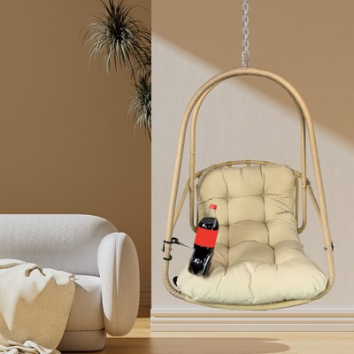 KTMBDW Egg Chair Without Stand, Basket Chair Hanging Outdoor Rattan Wicker Patio Hammock Indoor Egg Chair with Cushion for Porch, Garden, Balcony