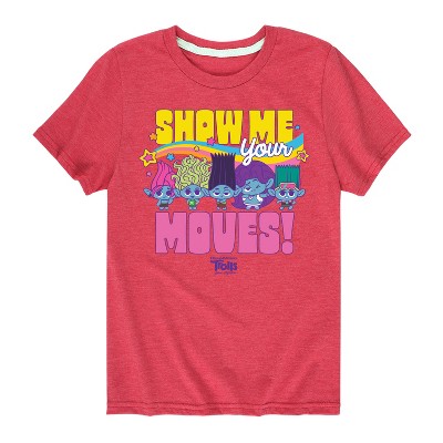 Boys' - Trolls - Show Me Your Moves Branch and Brothers Short Sleeve Graphic T-Shirt