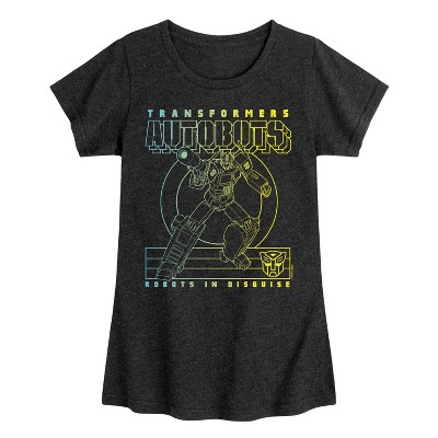 Girls' - Transformers - Autobots Fitted Short Sleeve Graphic T-Shirt
