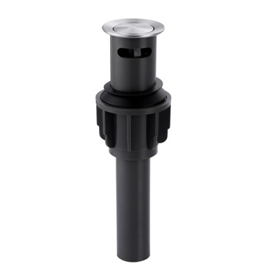 WOWOW Economical Easy Clean Pop Up Drain With Overflow in Brushed Nickel