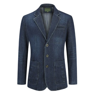 Cloudstyle Mens Casual two Buttons Slim Fit Jacket Lightweight Formal Business Blazer Sport Wathet Coat