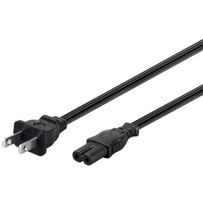 Monoprice 15ft 18AWG AC Power Cord Cable w/o Polarized, 10A (NEMA 1-15P to IEC-320-C7)