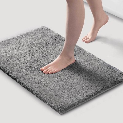 JUJABU 24x40" Plush Microfiber Bath Rug with Non-Slip Backing