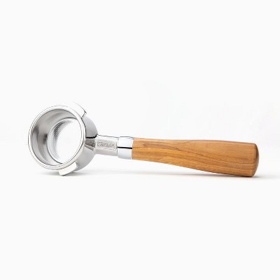 Crema Coffee Products - 54MM BOTTOMLESS PORTAFILTER - OLIVEWOOD