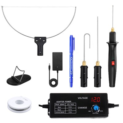 GOTGELIF 4-in-1 Foam Cutting Knife Set Festivals Decoration DIY Tool with Digital Voltage Controller