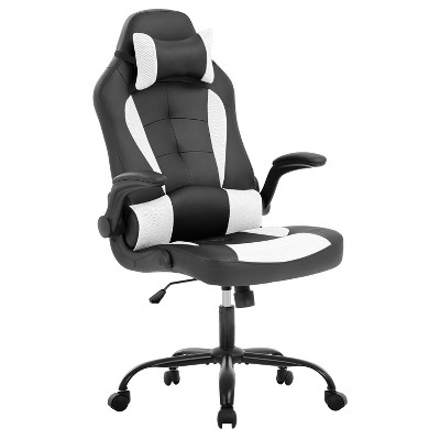 FDW PC Gaming Chair Office Chair Desk Chair with Lumbar Support Flip Up Arms Headrest