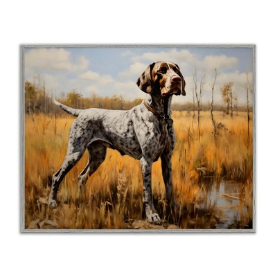 Stupell Industries White Spotted Bird Dog Framed Giclee Art