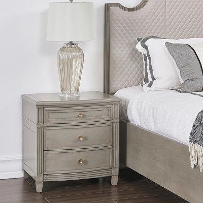 Christopher Knight Home Tyler Vintage 24" Rubber hardwood Nightstand with 3 Drawers