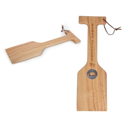 NCAA Wake Forest Demon Deacons Hardwood BBQ Grill Scraper with Bottle Opener - Brown