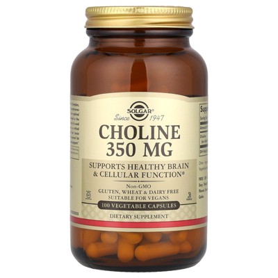 Solgar Choline, 350 mg, 100 Vegetable Capsule
