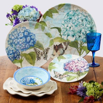 Hydrangea Garden Melamine Dinnerware Collection - Certified International