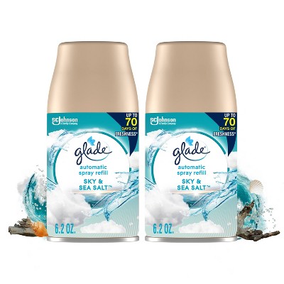 Glade Automatic Spray Air Freshener Refills - Sky & Sea Salt - 12.4 fl oz/2pk