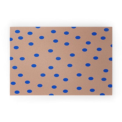 Garima Dhawan vintage dots Looped Vinyl Welcome Mat - Society6