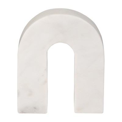Marble Decorative Arch Sculpture - Modern Stone Accent for Home, Office, Bedroom, Living Room