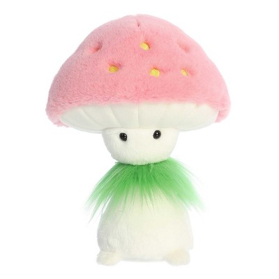 Aurora Small Strawberry Fungi Friends Vibrant Stuffed Animal Pink 9"