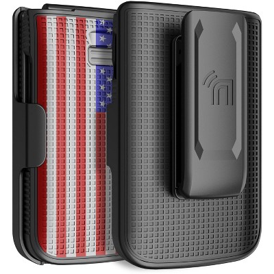 Nakedcellphone Combo for TCL Flip 3 Phone - Hard Case and Belt Clip Holster