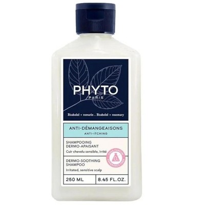 Phyto Anti-Itching Dermo-Soothing Shampoo (8.45 oz) Calm, Relieve Irritated, Sensitive Dry Scalp