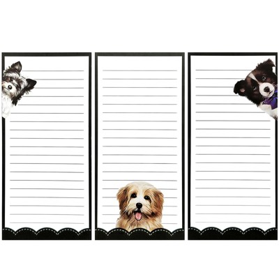 Wrapables Magnetic Notepads for Refrigerator, To-Do lists, Grocery Shopping, Memo, Reminders (Set of 3)