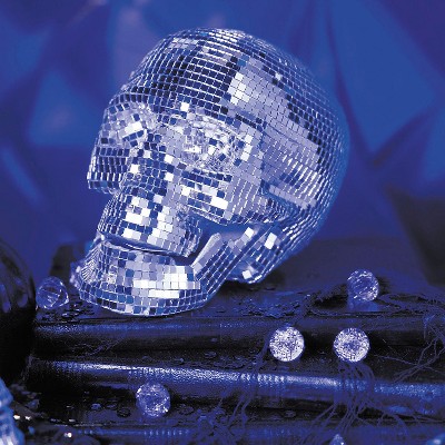 6 1/4" Disco Mosaic Skull Halloween Decoration
