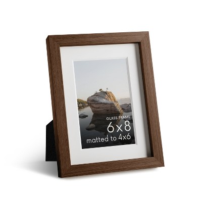 Haus and Hues Oak Wood Single Picture Frame with Real Glass