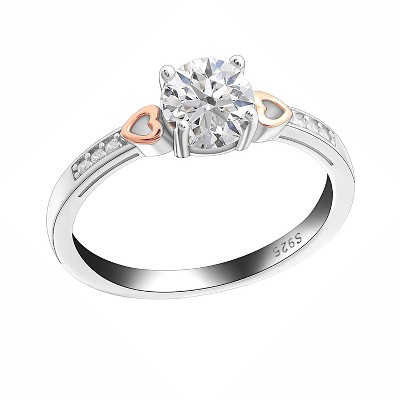 Valentina Engagement Ring Solitaire Cz Sterling Silver Womens Ginger Lyne Collection