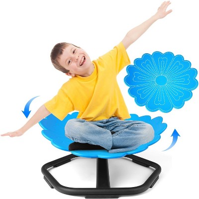 Terramus Flower Swivel Chair for Kids, 360° Spinning Seat, Autism Sensory Spin Chair for Boys and Girls
