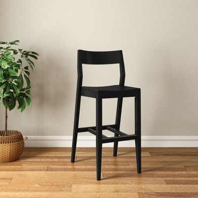 Plank+Beam Counter Height Chair, 44" Solid Wood Dining Chair for Kitchen Island, Breakfast Barstool Seating