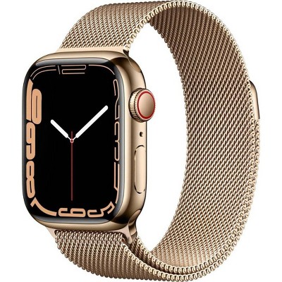 Refurbished Apple Watch Series 7  GPS + Cellular Stainless Steel Case - Target Certified Refurbished