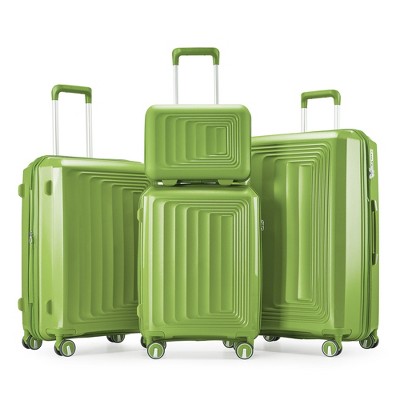 Lyngins 14/20/24/28 Inch 4 PCs Carry on Luggage Sets,Lightweight Suitcases Sets with Spinner Wheels and TSA Lock for Family Trips