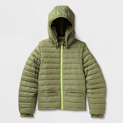 Kids' Hooded Puffer Jacket - Cat & Jack™