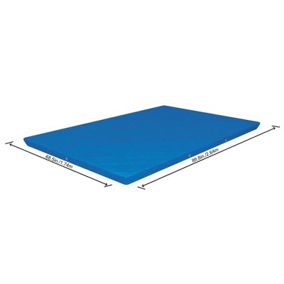 Bestway Flowclear Pro Rectangular UV Resistant Polyethylene Above Ground Swimming Pool Cover with Ropes (Pool Not Included)