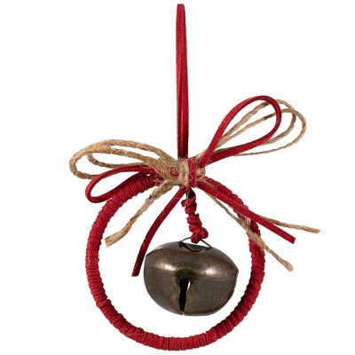 Northlight Dangling Jingle Bell with Bow Christmas Ornament - 2.5"