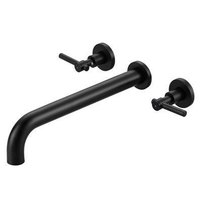 WOWOW  Wall Mounted  2-Handle Bathtub Roman Tub Faucet