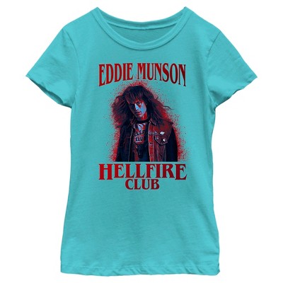 Girl's Stranger Things Hellfire Club Eddie Munson T-Shirt
