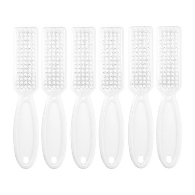 Unique Bargains Plastic Fingernail Cleaner Nail Brush 6 Pcs