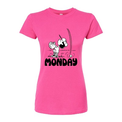 Women's - Peanuts - Lucy Monday Fitted Graphic T-Shirt