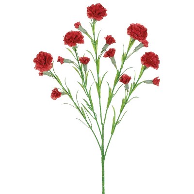 Allstate Floral Carnation Artificial Floral Spray - 26" - Red