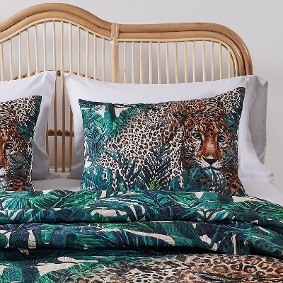 Greenland Home Fashions 2008BS Jungle Cat Standard Shams, 20x26 Inches