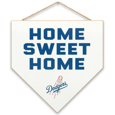MLB Los Angeles Dodgers Home Sweet Home Hanging Wood Wall Decor
