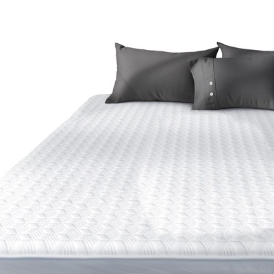 Aoibox Waterproof Mattress Protector Silver-Ion Bamboo Rayon Hypoallergenic Quiet Full Cover Fits 6-21in White Safe
