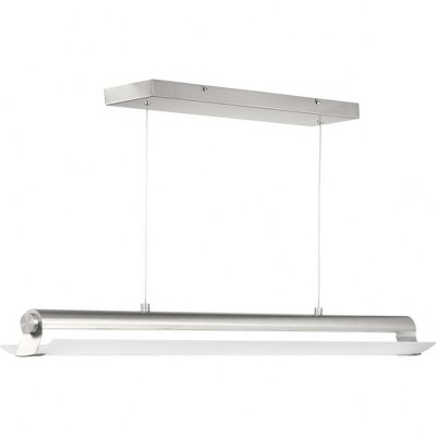 Progress Lighting, Concourse Collection, 1-Light Linear Pendant, Brushed Nickel, LED, Minimalist Design
